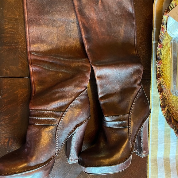 Frye high heeled boots. - Picture 1 of 4